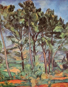  Cezanne Canvas - Pine and Aqueduct Paul Cezanne